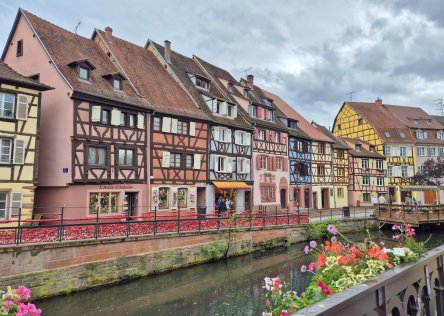 Colmar, Alsace Colorful houses along the river in Colmar, Alsace