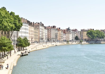 Lyon France and the Rhone River