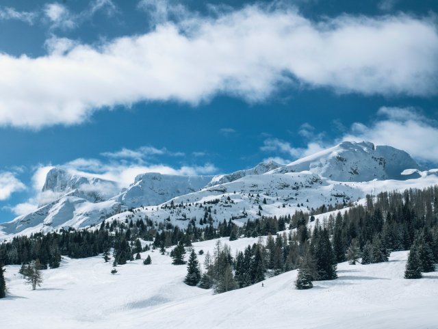 Devoluy in the snowy French Alps