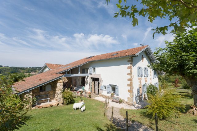 A traditional stone house in the Pyrenees