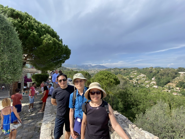 The Kim Family in Saint-Paul-de-Vence