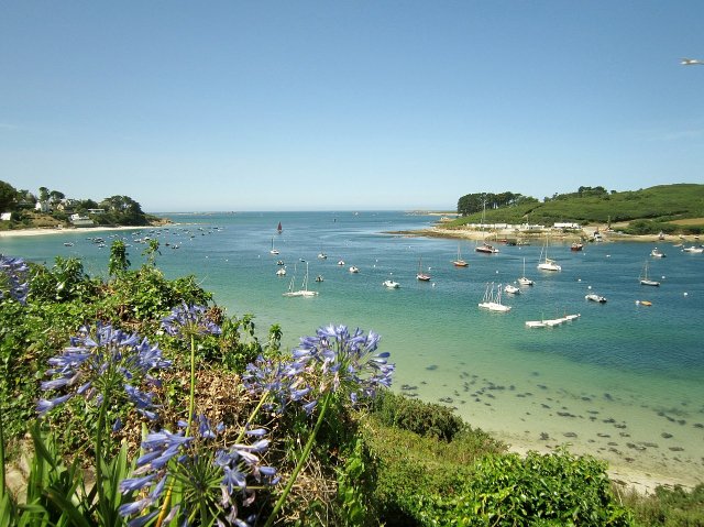 Saint-Pabu beach in Brittany