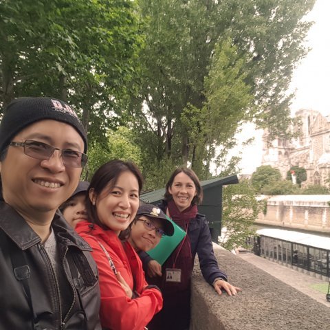 The Khaw Family on a private tour of Paris with Raphaelle