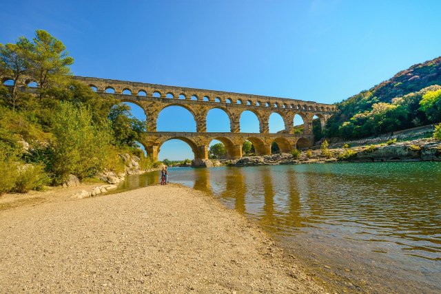 Pont du Gard Roman bridge in Provence