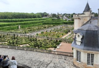 View of Villandry gardens