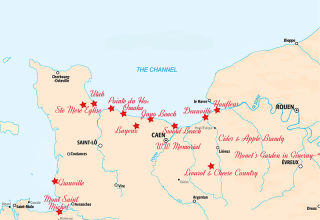 Map Of Normandy France - Vikki Jerrilee