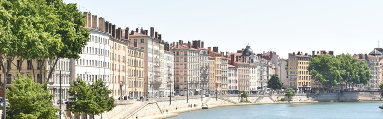 Lyon France and the Rhone River